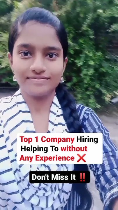 top1-company-hiring-without-experience-shorts-short-shortsfeed