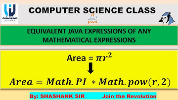 #Java Mathematical Expression by #SHASHANK SIR