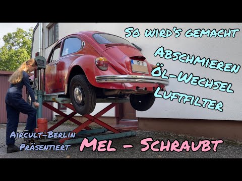 This is how it's done - oil changes etc. - Mel screws - VW Beetle