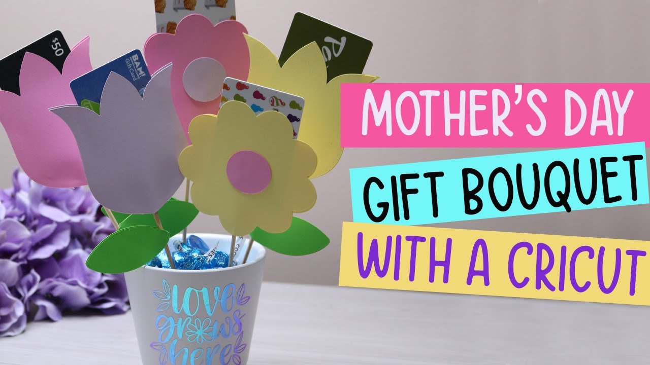 Cricut Mother's Day Bouquet Gift Card Holder