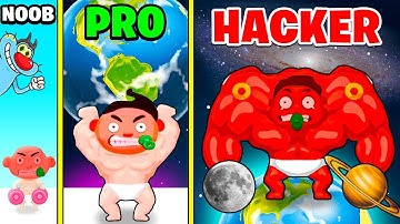 NOOB vs PRO vs HACKER | In Muscle Boy | With Oggy And Jack | Rock Indian Gamer |