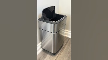 The viral motion sensor trash can now has an upgraded version! #motionsensortrashcan #trashcan