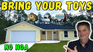 Bring Your Toys! NO HOA & Affordable | New Construction on 1+ Acre | St. Augustine FL by LIVING IN JACKSONVILLE FLORIDA 373 views 4 months ago 10 minutes, 10 seconds