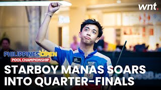 MANAS SOARS INTO THE QUARTER-FINALS | 2025 Philippines Open Pool Championship