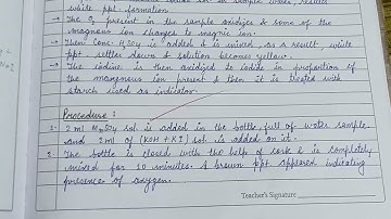 Estimation of dissolved oxygen(Do2).#zoology #zoologynotes #ecology