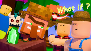 What if The Minecraft villager joined Grow a Garden 😮🤔 (animation)