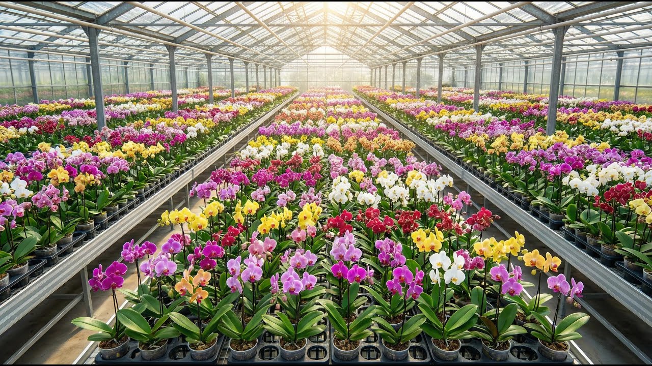Секрет быстрого размножения орхидей на ферме всего за 7 дней.