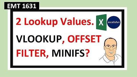 Two Lookup Values for VLOOKUP? See 5 Examples. Which is Your Favorite? Excel Magic Trick 1631.