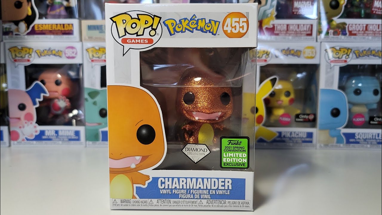 Pokémon Squirtle Diamond exclusive Funko Pop! Vinyl figure video