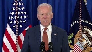 President Joe Biden on jobs report