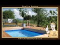 Pool selber bauen, mobiler Swimmingpool unter 500 € im Garten, Intex Frame Pool