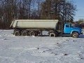 Зил тягач с 40кубовым прицепом