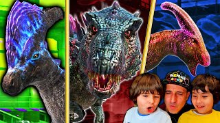 Dani y Evan CREAN al MORTEM REX, al PARASAURO de CAMP CRETACEOUS y MAS en Jurassic World Alive!!