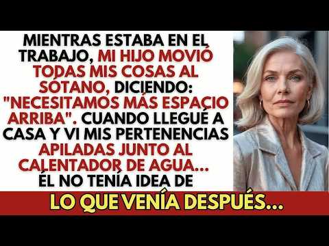 Encontré todas mis pertenencias tiradas en el sótano tras llegar de trabajar; mi hijo había decidi