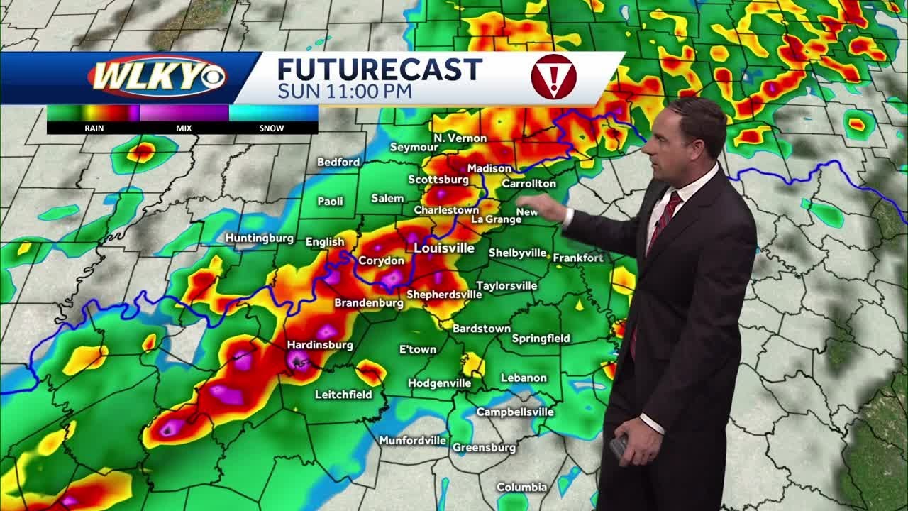 Sunday is a Severe Alert for strong storms at night - YouTube