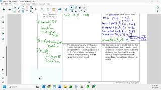 Sec 9.5 Binomial Probability (Binomialcdf)