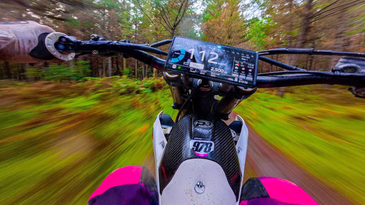 YZ450F | CRAZY FAST WOODS RIDE!!! (RAW SOUND) 4K