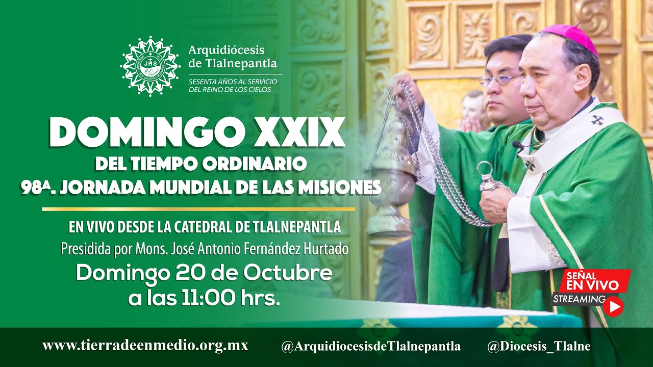 🔴#EnVivo Misa dominical del 20 de octubre del 2024 - YouTube
