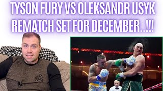 😱 TYSON FURY VS OLEKSANDR USYK THE REMATCH SET FOR DECEMBER 21ST… REPEAT OR REVENGE..!!!!