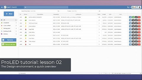 ProLED Academy - Video tutorial 02: The design environment, a quick overview