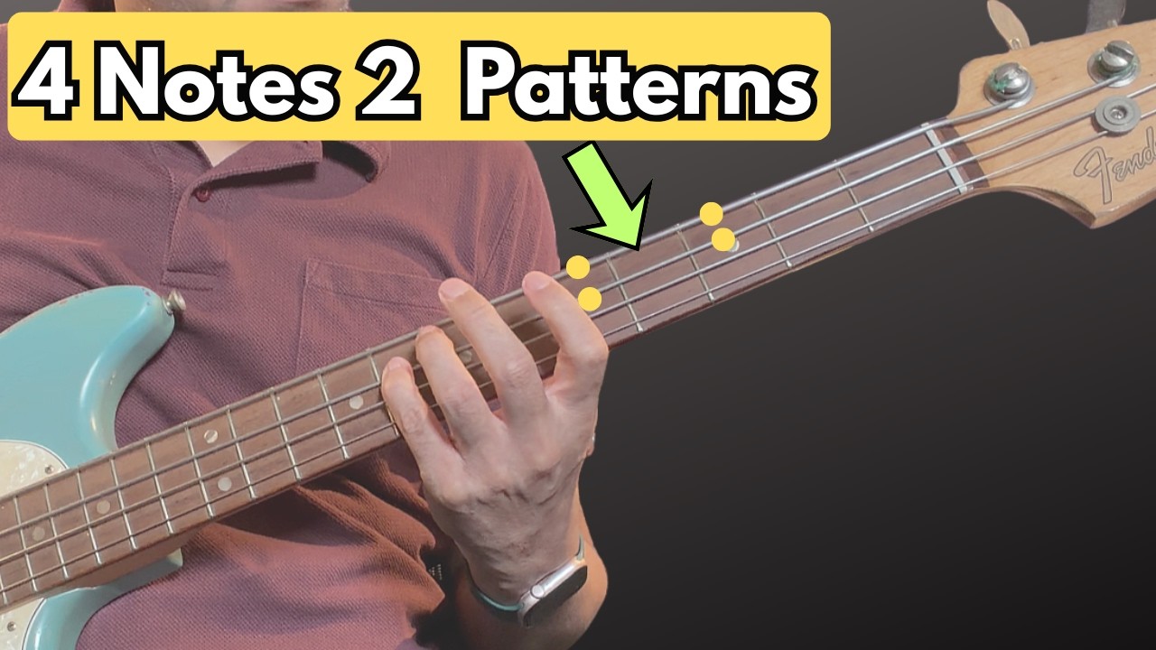 Эти 2 басовых паттерна ИДЕАЛЬНО подходят к этим аккордам.