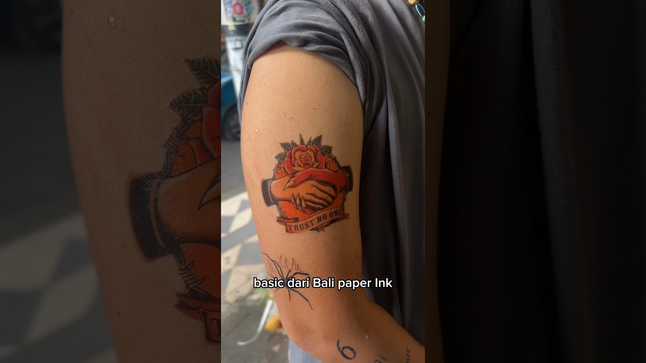 Cara pasang tato temporer Bali Paper Ink 