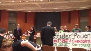 OU students disrupt Trustees meeting