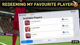 REDEEMING MY FAVOURITE ICONIC PLAYER FROM REDEEM SHOP | IN PES 2021 MOBILE & PC screenshot 3