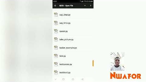 Introduction to Qpython3 mobile app interface