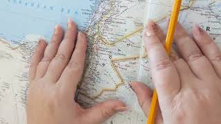 ASMR ~ Ajloun, Jordan History & Geography ~ Soft Spoken Map Tracing Google Earth screenshot 2