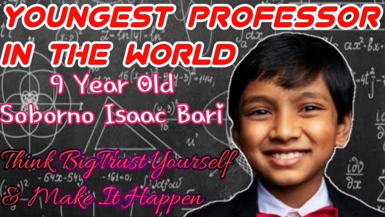 Youngest Professor in the World Global Child Prodigy Award Winner