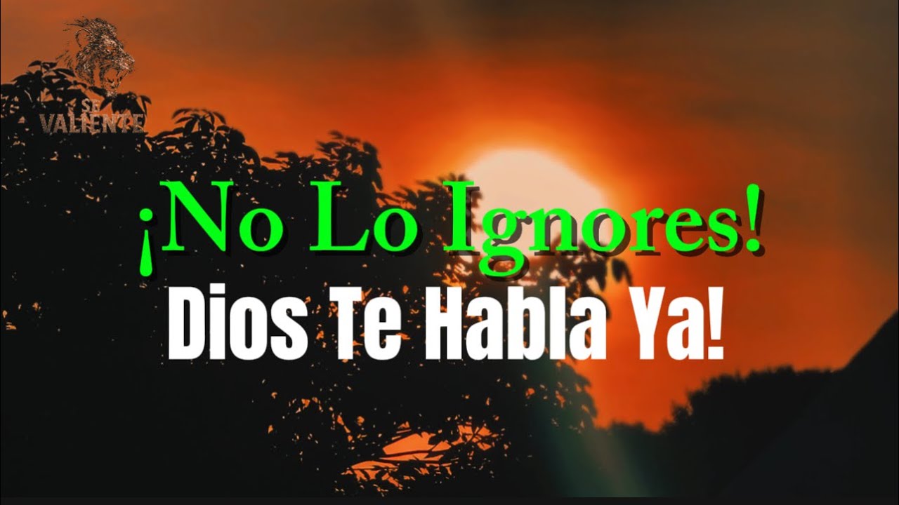 No lo ignores! Dios te habla Mensaje de Dios para ti hoy - YouTube