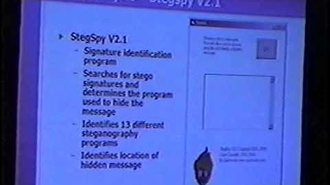 Black Hat USA 2004 - Steganography, Steganalysis, & Cryptanalysis