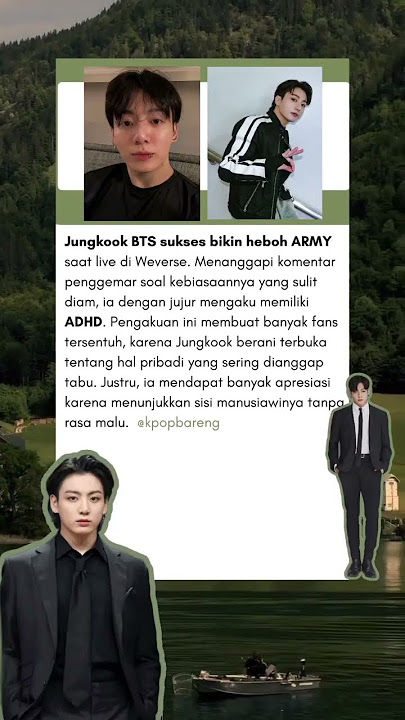 Jungkook BTS Jujur Soal ADHD, ARMY Auto Heboh! #jungkook #bts #kpop #shorts