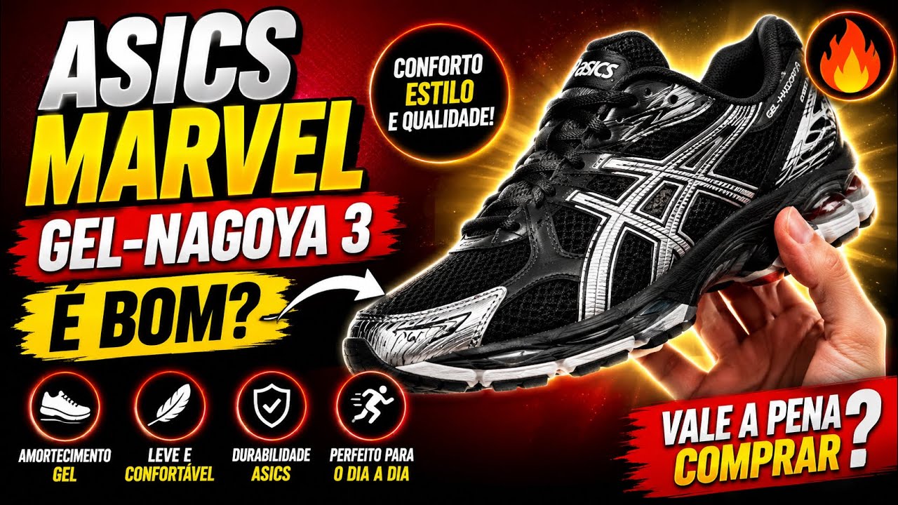 Tênis da Marvel: Asics Gel-Nagoya 3 - Masculino - YouTube