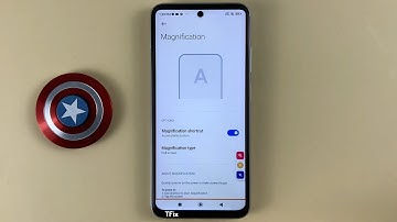 How to enable/disable Screen Magnification, magnifying glass icon on the screen on Xiaomi Redmi 10