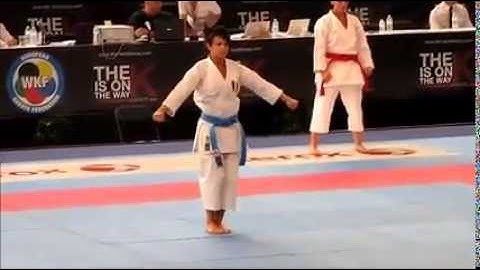 Shotokan Kata "UNSU" by Sandy Scordo of France in 47th EKF European Karate Championships