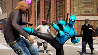 Blue Ninja Fights - Superhero Game | Android Gameplay screenshot 2