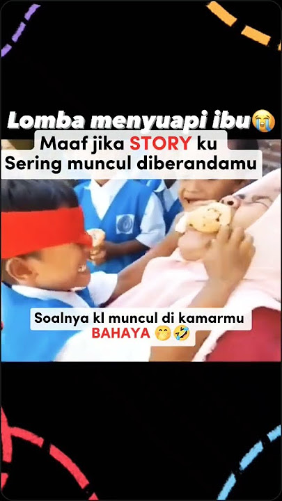 KOCAK ABIS, LOMBA NYUAPIN IBU 😃😃