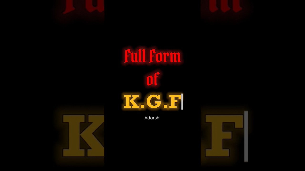 Full Form Of KGF BGIA shorts rcb viratkohli viral YouTube Full Form Of KGF BGIA shorts rcb viratkohli viral YouTube
