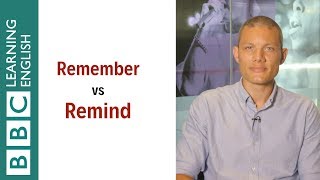Remember vs Remind - English In A Minute