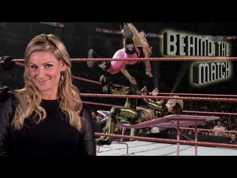 Natalya dives into the first-ever Divas Tag Team Tables Match - WWE Behind The Match