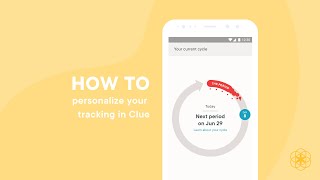 How to personalize your tracking in Clue screenshot 4