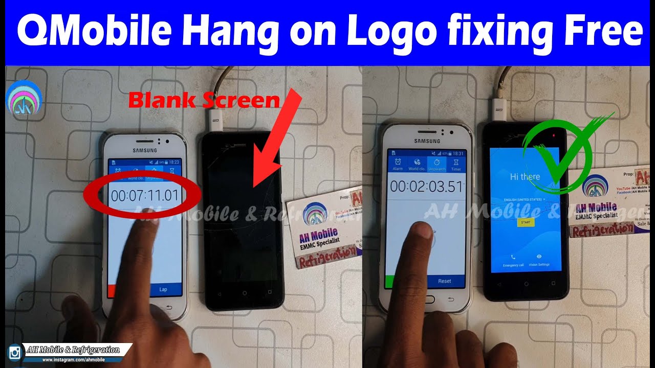 QMobile Stuck on Logo Fix Free without PC
