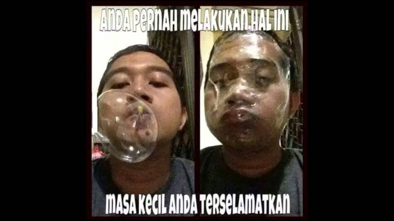 Foto Meme Lucu Masa Kecil Stok Gambar Lucu