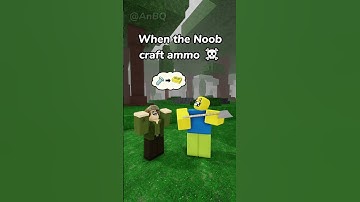 When the Noob craft ammo ☠ #roblox  #robloxanimation  #99nights  #robloxshorts  #shorts #noob