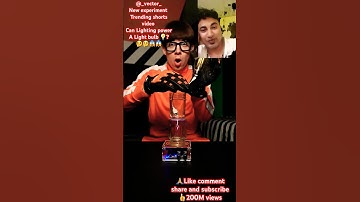 Can Lightning Power a Lightbulb?#_vector_ #shorts #trending #funny #viralvideo #experiment #tiktok