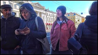 ⁴ᴷ⁶⁰ Russia, St Petersburg  Beautiful Walking - Bolshaya Konyushennaya street