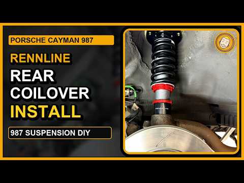 Porsche Cayman Rennline Rear Coilover Install | 987 Suspension DIY