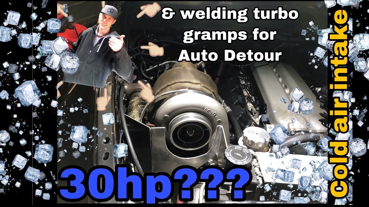custom turbo cold air intake build YouTube